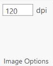 The Image Options section of the GeoPDF for ArcGIS Pro toolbar.